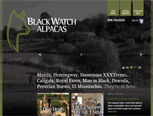 Tablet Screenshot of blackwatchalpacas.com